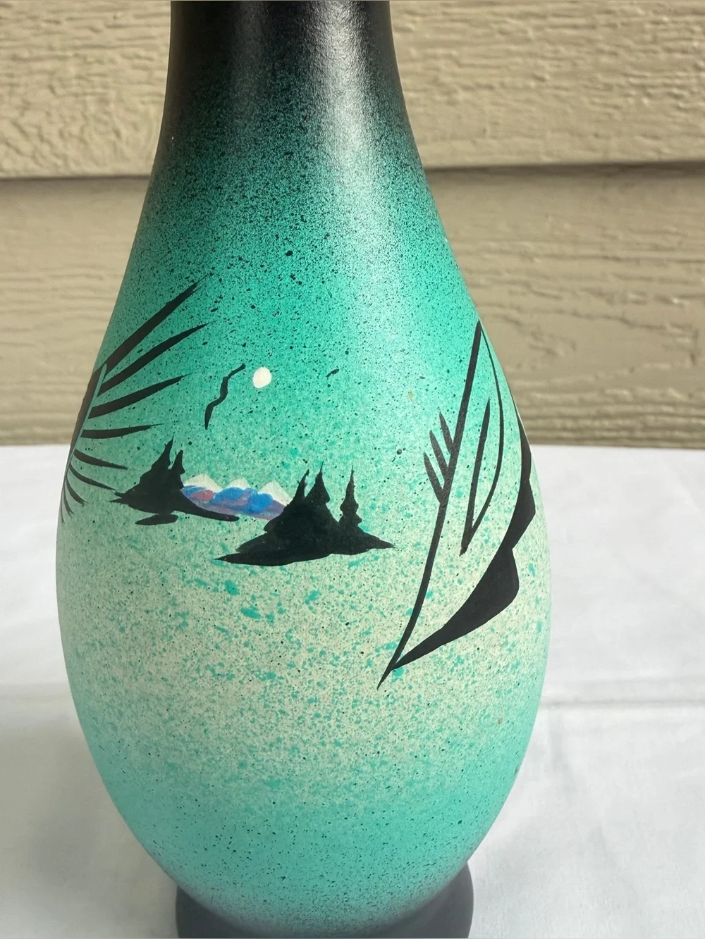Pottery Navajo Native American Hand Painted Bud Vase 9
